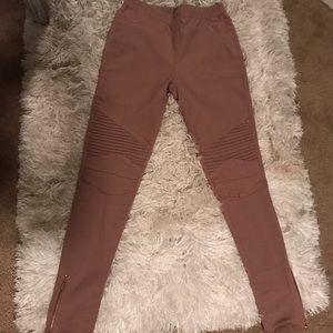 Mauve Moto Jeggings